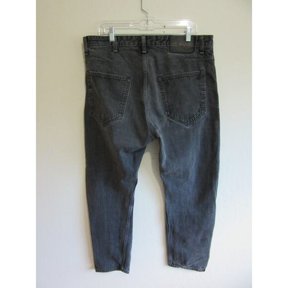 RAG and BONE Washed Black Tapered 36x27 Cotton Button Closure USA Jeans - Picture 4 of 6